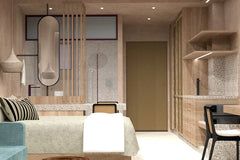 ELEGANT<br />Spacious room type with graceful furnishing, side looking at the po Phalasarna, Greece Junior Σουίτα πάνω από την παραλία των Φαλασάρνων Room in hotel vacation rental 576423899128620813