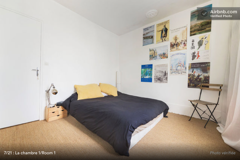 Beautiful spacious room at Buttes-Chaumont in a charming apartment, completely r Paris, France Nice room with view and balcony Private room in rental unit vacation rental 4117442
