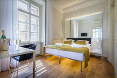 Family deluxe room in hotel Golden Star<br /><br /><b>The space</b><br />Hotel G Prague, Czechia Family Deluxe room just under the Prague Castle Room in boutique hotel vacation rental 28166217