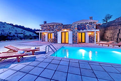 These stone-built villas in Agia Galini feature well-designed spaces on two leve Crete, Greece Agia Galini Sea View One-bedroom Villa Entire rental unit vacation rental 44473243