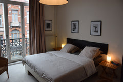Charmante grande chambre située au cœur des institutions de l'UE (800 mètres de  Brussels, Belgium EU neighborhood - Cosy "B & W pictures" bedroom! Private room in rental unit vacation rental 6620672