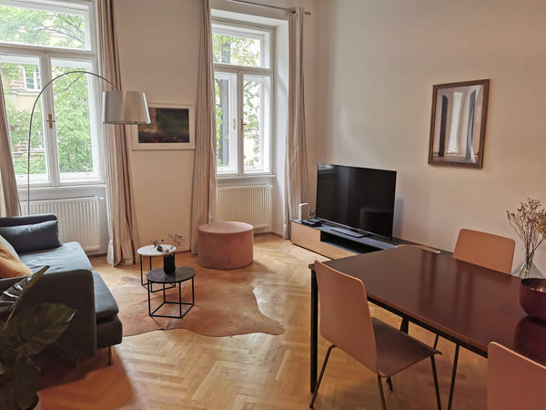 This new apartment is located 10 minutes walk to the famous recreation area Prat  Apartment with 2 bedrooms near Prater Entire condo vacation rental 49592627