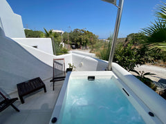 Soak up the modern and Cycladic traditional charm of this brand new villa! iL Fa Greece iL Fagiolo Suites | HotTub | Privacy| Free Parking Entire serviced apartment vacation rental 29954531