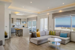 located in karterados village .<br />115 square meter villa with 2 rooms and two Greece Villa-Makrilis Entire villa vacation rental 35120055