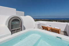 Gonia Residence is a complex of 4 Villas located next to Pyrgos village, and 300  Gonia Residence 2 bedroom villa w outdoor hot tub Entire villa vacation rental 13133612