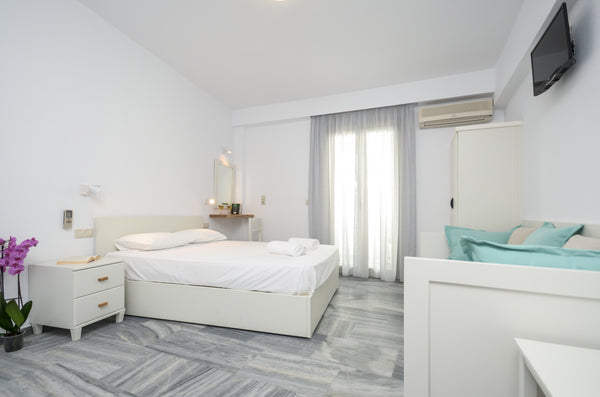 Soula Hotel is a friendly family-run hotel which is located 30 meters from the s  Soula Hotel  Superior Triple Studio with 1Sofa Bed Room in hotel vacation rental 43337642