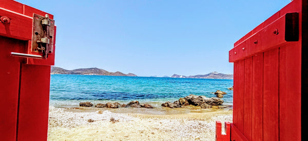 Unique old converted boathouse on the end of Fatourena beach, the only one on th Greece Boathouse at the Rivari Estate (Fatourena Beach) Entire bungalow vacation rental 50735515