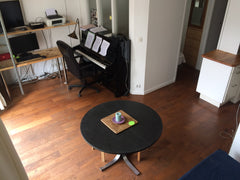 Located 100 m from Canal st Martin, my apartment is on the 4th floor , with a te Paris, France Flat/Terrass-Saint Martin's Canal/Buttes Chaumont Entire rental unit vacation rental 21931905