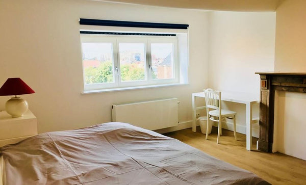 Chambre cosy avec lit double et magnifique vue dégagée avec arbres,... La chambr Ixelles, Belgium Chambre cosy avec vue magnifique Private room in home vacation rental 45364645