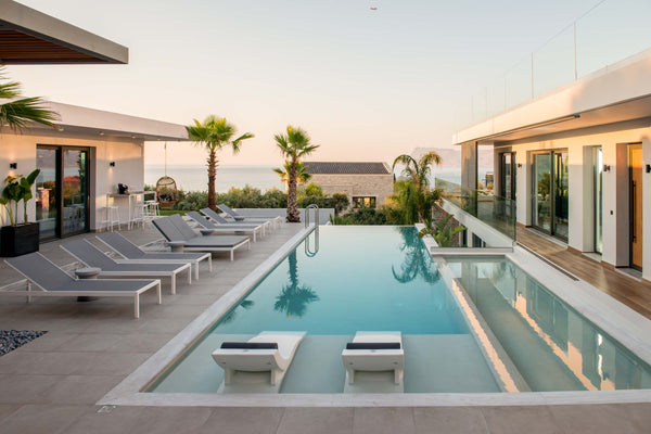 The impressive view of the blue waters of the Cretan Sea meets the luxury facili Kissamos, Greece Villa Lydia | New luxury villa with infinity pools Entire villa vacation rental 46743007