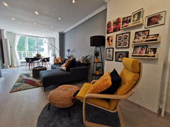 My apartment is a duplex (two level apartment) on the ground floor & semi baseme Brussels, Belgium One bedroom in an apartment in Evere Private room in bed and breakfast vacation rental 52505604