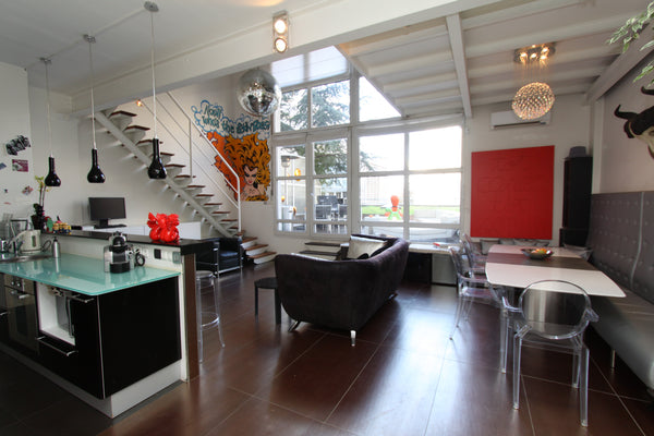 Enjoy your stay in Paris even under high temperarture with this air conditionned Paris, France Loft Terrace Arty Canal St Martin Entire loft vacation rental 325333