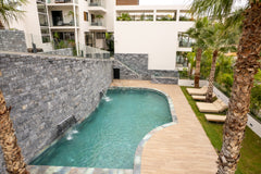 Cosy terrace with garden view completes 27 square meters studio, which can accom  Studio with pool and terrace - Nr 4 Room in aparthotel vacation rental 54206369