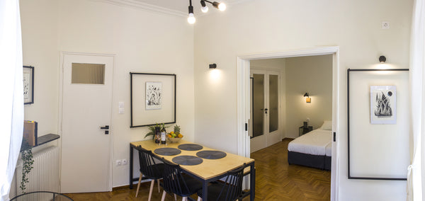 We would be glad to welcome you in this 75m2 flat that is devided in two bedroom Etoloakarnania, Greece ARTbnb Entire rental unit vacation rental 36032522