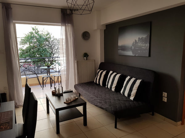 Modern 2 bedroom apartment (65 sqm) with brand new furniture and electrical appl GR COSY 2 BEDROOM  APARTMENT , CENTRAL ATHENS Entire rental unit vacation rental 37208116