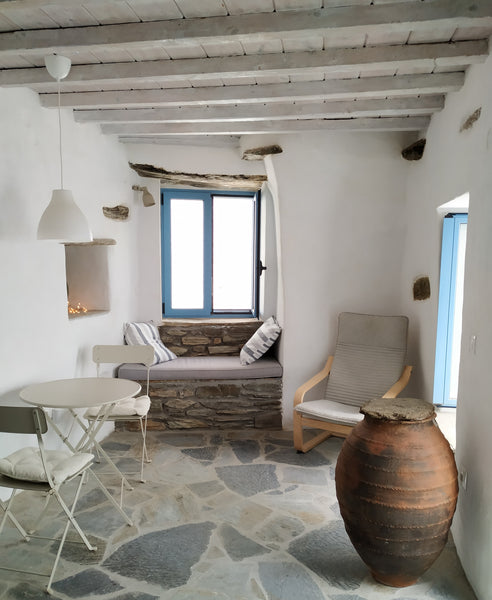Newly converted stone wall farmhouse apartment situated in the quiet, green vill Athens, Greece Cycladic island home Entire rental unit vacation rental 37301537