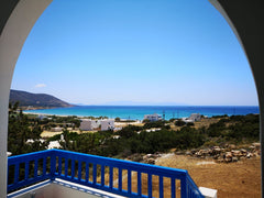 Our summer house overlooking the picturesque beach of Agiassos, with uninterrupt Greece Katerina's seaview Cycladic villa Cycladic home vacation rental 35927353