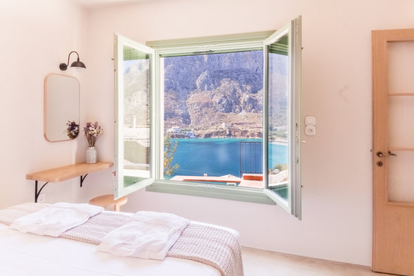 A beautiful house of one bedroom with small swimming pool and amazing sea view!  Greece Gaia- Petra Boutique Homes Entire villa vacation rental 51940419