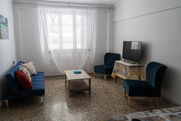 Fully renovated semi-basement with a garden,75 sq.m.,in Ampelokipoi neighbourhoo Agios Dimitrios, Greece Apartment with garden in Athens' center Entire rental unit vacation rental 50667725