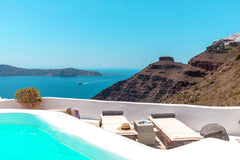 “180° Caldera” is located at the renowned Firostefani area of Santorini and has  Athens, Greece 180° Caldera by Stylish Stays Entire villa vacation rental 43526308