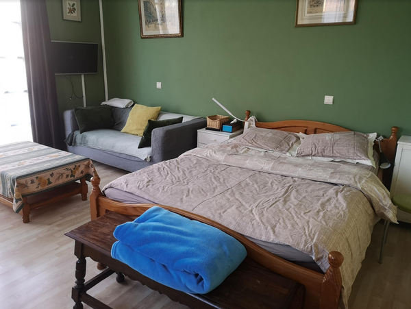 We rent a large room on the first floor of our house. It contains everything you Brussels, Belgium A big bedroom on the first floor Private room in home vacation rental 7895231
