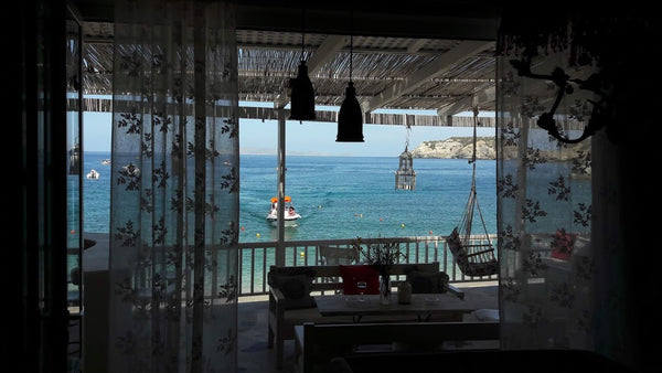 The accommodation is right on the beach of Agia Pelagia, A space 70 m², luxury a Agia Pelagia, Greece By the Sea beachfront luxury apartment Entire villa vacation rental 31484394