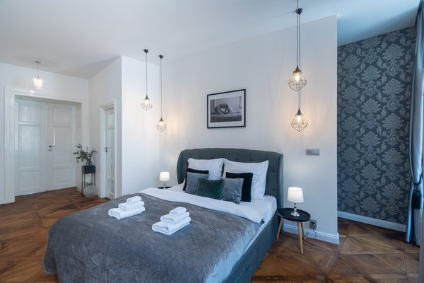 Newly renovated spacious apartment combines elements of modern glamour and 19th  Prague, Czechia New Royal apt.***** at Wenceslas Square Entire rental unit vacation rental 33421382