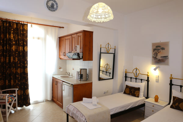 Studios on the upper floor fully equipped for two people.Two single beds with si Athens, Greece Yellow City House studio 1 Private room in rental unit vacation rental 24214500