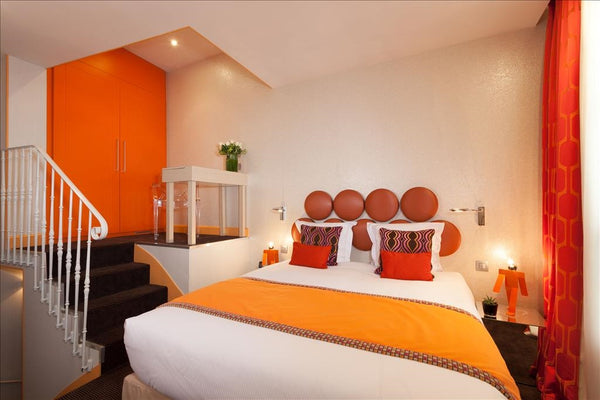 The Hotel Petit Paris is located on Rue Saint-Jacques between the Panthéon and L  Cosy accommodations for 4 Room in boutique hotel vacation rental 28303521