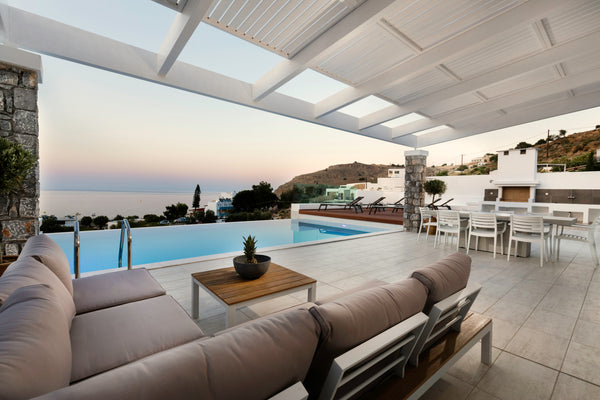 Built in 2017 the picturesque 4 bedroom Villa Serene is situated on an unique lo Greece Villa Serene in Lindos with heated swimming pool Entire villa vacation rental 19005802
