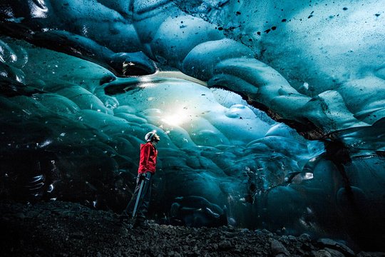 Small Group Glacier Hiking & Ice Caving Tour Inside Vatnajokull Glacier  Private Tours and Travel Guide Atlantic Reykjavik CITY Skaftafell Destination Tour