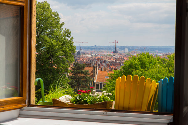 The apartment was renovated in 2016. It faces south and is full of light with it Lyon, France Appt + private garage - view & garden - 2/4 pers Entire rental unit vacation rental 12228899