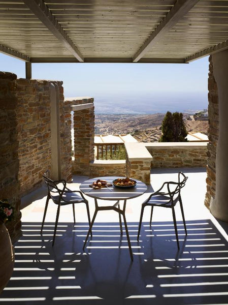 Experience the unique Cycladic vibe of living in a traditional cave house.  Carv Greece Deluxe Suite Sea View | Aeolis Tinos Suites Earthen home vacation rental 29024309