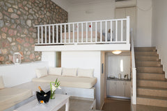Open-plan villa (50 sqm). On the upper floor there is a bedroom with a double be Pyrgos Kallistis, Greece Kallisti Villa (Heated Jacuzzi) Entire home vacation rental 6745725