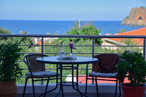 A cozy and tidy flat located steps away to the Agia Marina seaside resort, air c Chania, Greece Katerina Apt 2 - Balcony & Great views near Beach Entire rental unit vacation rental 48578217