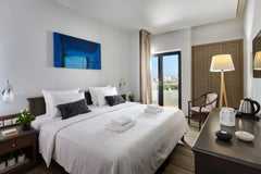 This spacious room can take up to 2 adults, sleeping in an open plan space.  The Heraklion, Greece Deluxe Double Room with Sea View - Castello City Entire rental unit vacation rental 49165924