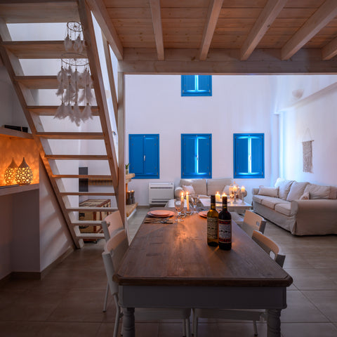 <b>The space</b><br />VIlla Odyssey is 90 sqm. features a full house with all co Karterádos, Greece MyBozer Twins Odyssey Dome vacation rental 50133498