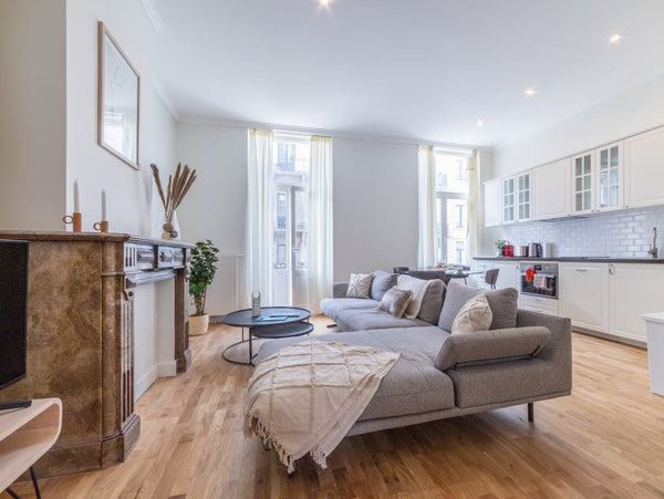 This stylish Sweet Inn one-bedroom apartment has been carefully decorated by our Brussels, Belgium Sweet Inn | Bright 1BR Apt. in Sainte Catherine Entire rental unit vacation rental 37695866