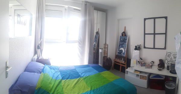 The bedroom is in a 83 square meter bright apartment with a calm terrace. <br /> Paris, France Bedroom for 2 near Père Lachaise / Nation Private room in condo vacation rental 18995910