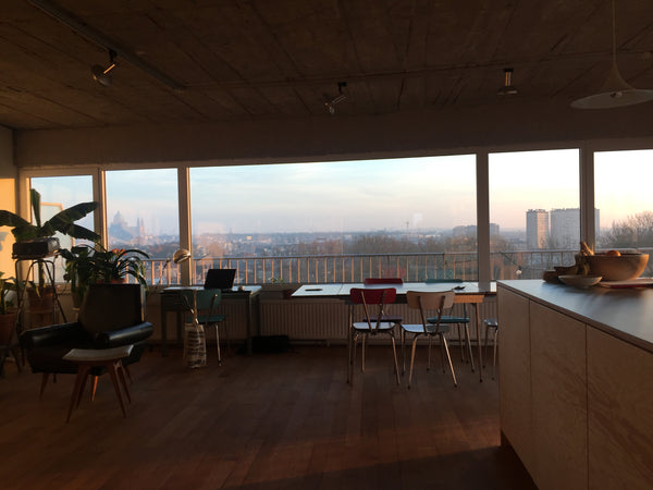 Our appartement is recently renovated with respect for the brutalist architectur Brussels, Belgium Big appartement with large balcony and city view Entire loft vacation rental 51728819