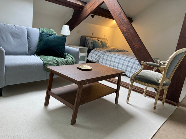 Second floor (40m) of a duplex appartement composed of a spacious room of 25m, a Brussels, Belgium Private floor- EU district Private room in bed and breakfast vacation rental 44097548