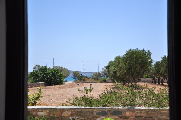 Located on the south coast of the island in Aliki Paros with one minute walking   Sea view apartment near sandy beaches Entire rental unit vacation rental 24652206