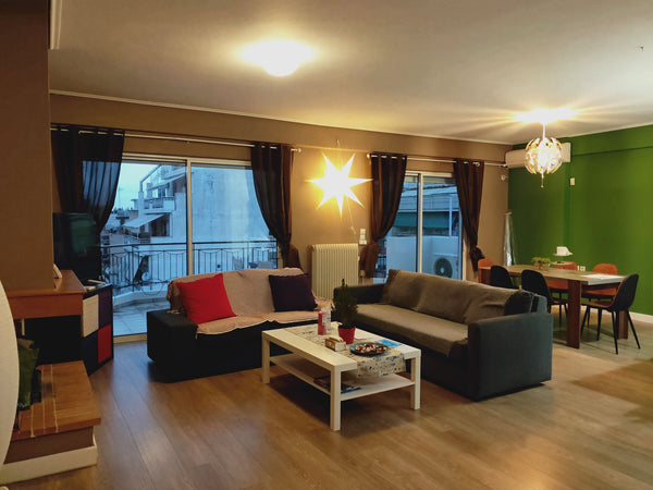 The apartment is a two-story apartment with stairs inside. One floor is a spacio Palaio Faliro, Greece Duplex apartment quite good location. Entire loft vacation rental 42045010