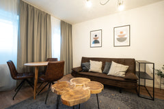 Do you want to spend your time as comfortably as possible? <br />We invite you t  Elegant apartment with wood tables. 10 min - attraction park Entire rental unit vacation rental 671532006102068268