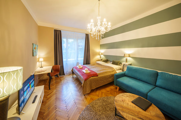 OLD TOWN - 2 ROOM BALCONY DLOUHA is 45 m2 / 477 ft2 total with 2 bedrooms, kitch Prague, Czechia OLD TOWN - 3 ROOM DLOUHA BALCONY Entire serviced apartment vacation rental 39052140