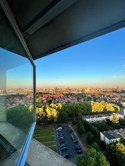 The spacious 2-bedroom duplex  (120sqm) is located in the Riverside Tower (1972)  Duplex in architectural gem with fantastic views Entire condo vacation rental 630145763806984175