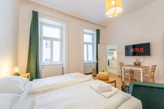 The apartment is located in an hip area with is surrounded by good bars, restaur Vienna, Austria Cosy Nest Entire rental unit vacation rental 48329024