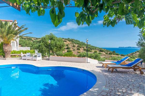 Enjoy your holiday away from tourist crowds, in a tranquil environment with the  Crete, Greece Villa Palma - Private pool, Sea view Entire villa vacation rental 11052343