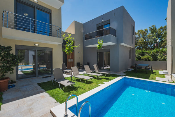 A lux villa offering a private pool, magnificent indoor and outdoor spaces, loca Chania, Greece Park-view Lux Pool Villa, steps to the Beach Entire home vacation rental 50283682