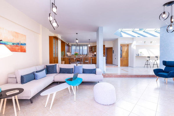 This impressive 4-bedroom apartment overlooking the sea and the city of Rethymno  Luxury Apartment 190m2 Sky & Sea Entire rental unit vacation rental 32480504
